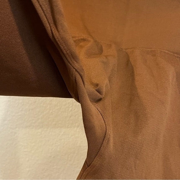 Set Active rusty orange brown seemless leggings fit like size small - Picture 10 of 11